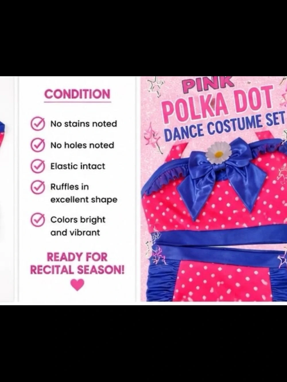 Y2K Inspired Pink Polka Dot Retro Dance Costume Set Weissman Bow Top High Waist